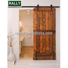 reasonable price sliding barn door roller black/coffee hardware for wood doors